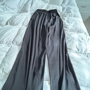 Black Wide Leg Drape Pants